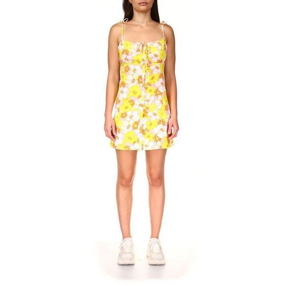 Sanctuary Womens Floral Micro-Mini Slip Dress Size M - Picture 1 of 3